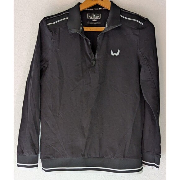 Nick Danger Pullover Sweater Men's Size S Small Black 1/4 Zip (900m) - Picture 1 of 3